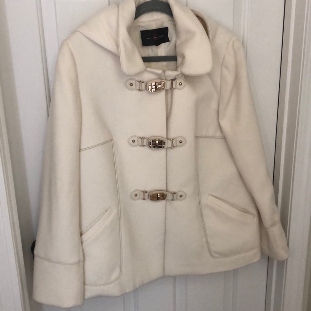Arthur Levine Winter White Short Coat